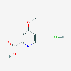 molecular formula C7H8ClNO3 B053630 4-甲氧基-吡啶-2-羧酸盐酸盐 CAS No. 123811-74-5