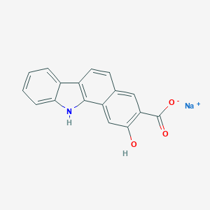 molecular formula C17H10NNaO3 B053638 2-Hydroxybenzo[a]carbazole-3-carboxylic acid sodium salt CAS No. 116353-24-3
