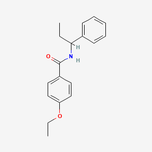 molecular formula C18H21NO2 B5363856 4-ethoxy-N-(1-phenylpropyl)benzamide 