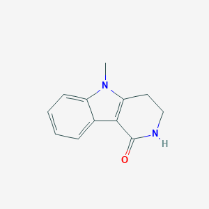 molecular formula C12H12N2O B053647 5-Methyl-2,3,4,5-tetrahydro-1H-pyrido[4,3-b]indol-1-one CAS No. 122852-75-9