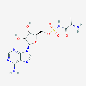 molecular formula C13H19N7O7S B053651 5'-O-(N-(Alanyl)sulfamoyl)adenosine CAS No. 112921-04-7