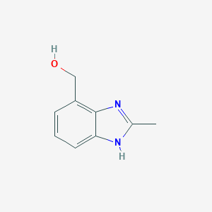 molecular formula C9H10N2O B053659 (2-甲基-1H-苯并[d]咪唑-4-基)甲醇 CAS No. 115577-32-7