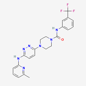 4-{6-[(6-methyl-2-pyridinyl)amino]-3-pyridazinyl}-N-[3-(trifluoromethyl)phenyl]-1-piperazinecarboxamide