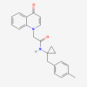 N-[1-(4-methylbenzyl)cyclopropyl]-2-(4-oxoquinolin-1(4H)-yl)acetamide