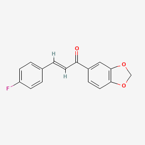 1-(1,3-benzodioxol-5-yl)-3-(4-fluorophenyl)-2-propen-1-one