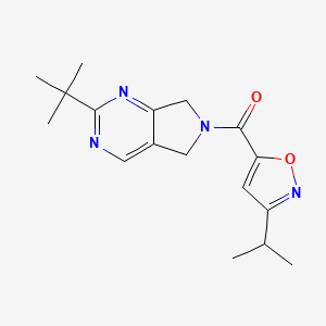 2-tert-butyl-6-[(3-isopropylisoxazol-5-yl)carbonyl]-6,7-dihydro-5H-pyrrolo[3,4-d]pyrimidine