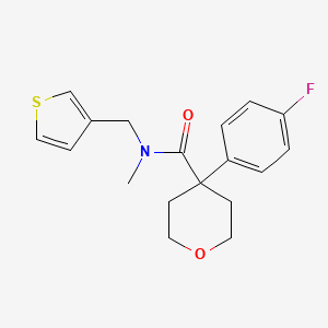 4-(4-fluorophenyl)-N-methyl-N-(3-thienylmethyl)tetrahydro-2H-pyran-4-carboxamide