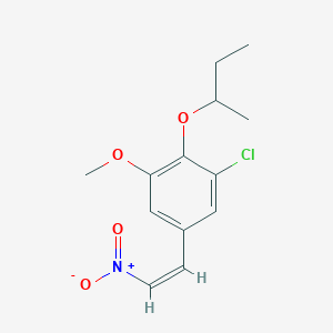 2-sec-butoxy-1-chloro-3-methoxy-5-(2-nitrovinyl)benzene