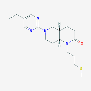 (4aS*,8aR*)-6-(5-ethylpyrimidin-2-yl)-1-[3-(methylthio)propyl]octahydro-1,6-naphthyridin-2(1H)-one