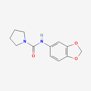 N-1,3-benzodioxol-5-yl-1-pyrrolidinecarboxamide