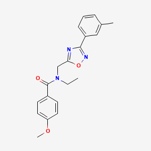 N-ethyl-4-methoxy-N-{[3-(3-methylphenyl)-1,2,4-oxadiazol-5-yl]methyl}benzamide