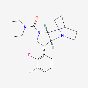 (2R,3R,6R)-3-(2,3-difluorophenyl)-N,N-diethyl-1,5-diazatricyclo[5.2.2.02,6]undecane-5-carboxamide