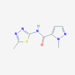 1-methyl-N-(5-methyl-1,3,4-thiadiazol-2-yl)-1H-pyrazole-5-carboxamide