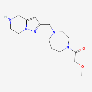 2-{[4-(methoxyacetyl)-1,4-diazepan-1-yl]methyl}-4,5,6,7-tetrahydropyrazolo[1,5-a]pyrazine dihydrochloride