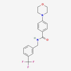 4-(4-morpholinyl)-N-[3-(trifluoromethyl)benzyl]benzamide