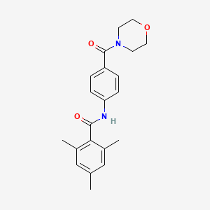 2,4,6-trimethyl-N-[4-(4-morpholinylcarbonyl)phenyl]benzamide