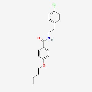 4-butoxy-N-[2-(4-chlorophenyl)ethyl]benzamide