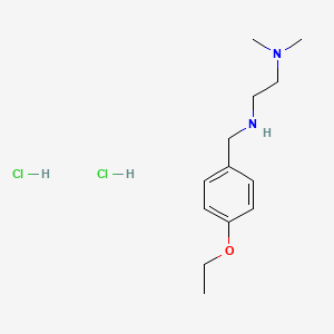 molecular formula C13H24Cl2N2O B5366673 N'-(4-ethoxybenzyl)-N,N-dimethyl-1,2-ethanediamine dihydrochloride 