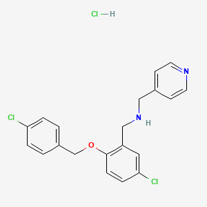 {5-chloro-2-[(4-chlorobenzyl)oxy]benzyl}(4-pyridinylmethyl)amine hydrochloride