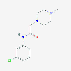 molecular formula C13H18ClN3O B5366723 N-(3-chlorophenyl)-2-(4-methyl-1-piperazinyl)acetamide 