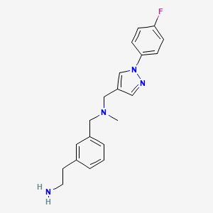 [3-(2-aminoethyl)benzyl]{[1-(4-fluorophenyl)-1H-pyrazol-4-yl]methyl}methylamine dihydrochloride