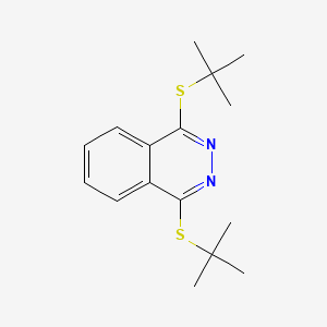 Tert-butyl [4-(tert-butylsulfanyl)-1-phthalazinyl] sulfide