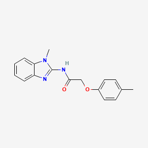 molecular formula C17H17N3O2 B5366759 N-(1-methyl-1H-benzimidazol-2-yl)-2-(4-methylphenoxy)acetamide 