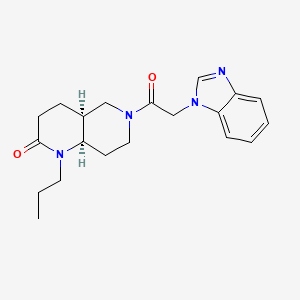 (4aS*,8aR*)-6-(1H-benzimidazol-1-ylacetyl)-1-propyloctahydro-1,6-naphthyridin-2(1H)-one