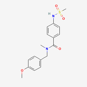 N-(4-methoxybenzyl)-N-methyl-4-[(methylsulfonyl)amino]benzamide