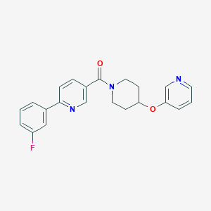 2-(3-fluorophenyl)-5-{[4-(pyridin-3-yloxy)piperidin-1-yl]carbonyl}pyridine