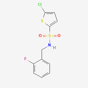 5-chloro-N-(2-fluorobenzyl)-2-thiophenesulfonamide