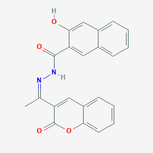 3-hydroxy-N'-[1-(2-oxo-2H-chromen-3-yl)ethylidene]-2-naphthohydrazide