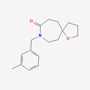 molecular formula C17H23NO2 B5366911 8-(3-methylbenzyl)-1-oxa-8-azaspiro[4.6]undecan-9-one 