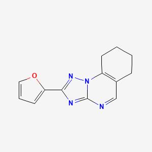 2-(FURAN-2-YL)-6H,7H,8H,9H-[1,2,4]TRIAZOLO[1,5-A]QUINAZOLINE