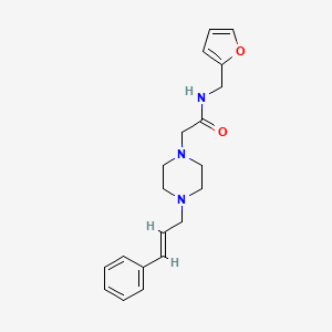 N-(2-furylmethyl)-2-[4-(3-phenyl-2-propen-1-yl)-1-piperazinyl]acetamide