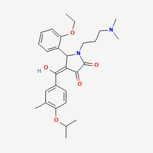 1-[3-(dimethylamino)propyl]-5-(2-ethoxyphenyl)-3-hydroxy-4-(4-isopropoxy-3-methylbenzoyl)-1,5-dihydro-2H-pyrrol-2-one