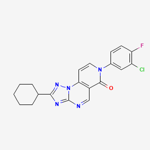 7-(3-chloro-4-fluorophenyl)-2-cyclohexylpyrido[3,4-e][1,2,4]triazolo[1,5-a]pyrimidin-6(7H)-one