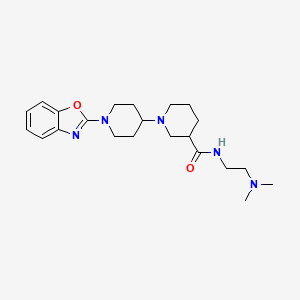 1'-(1,3-benzoxazol-2-yl)-N-[2-(dimethylamino)ethyl]-1,4'-bipiperidine-3-carboxamide