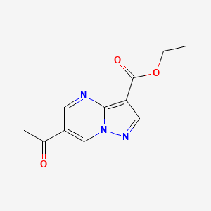 ethyl 6-acetyl-7-methylpyrazolo[1,5-a]pyrimidine-3-carboxylate