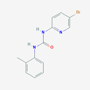 molecular formula C13H12BrN3O B5367045 1-(5-Bromopyridin-2-yl)-3-(2-methylphenyl)urea 