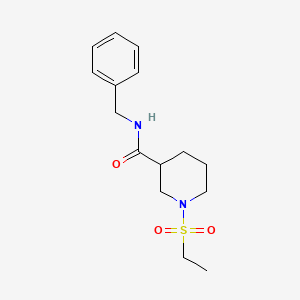 molecular formula C15H22N2O3S B5367058 N-benzyl-1-(ethylsulfonyl)-3-piperidinecarboxamide 