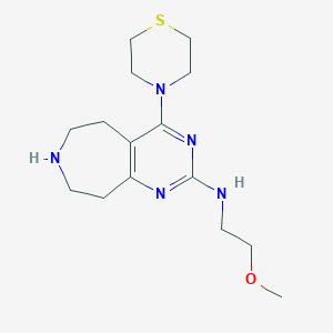 N-(2-methoxyethyl)-4-thiomorpholin-4-yl-6,7,8,9-tetrahydro-5H-pyrimido[4,5-d]azepin-2-amine