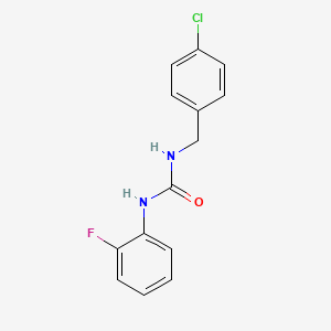 molecular formula C14H12ClFN2O B5367067 N-(4-chlorobenzyl)-N'-(2-fluorophenyl)urea 