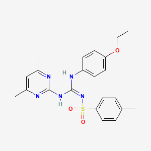 N-{[(4,6-dimethyl-2-pyrimidinyl)amino][(4-ethoxyphenyl)amino]methylene}-4-methylbenzenesulfonamide