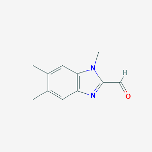 molecular formula C11H12N2O B053671 1,5,6-Trimethylbenzimidazole-2-carbaldehyde CAS No. 123511-07-9