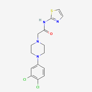 2-[4-(3,4-dichlorophenyl)-1-piperazinyl]-N-1,3-thiazol-2-ylacetamide