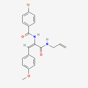 molecular formula C20H19BrN2O3 B5367134 N-[1-[(allylamino)carbonyl]-2-(4-methoxyphenyl)vinyl]-4-bromobenzamide 