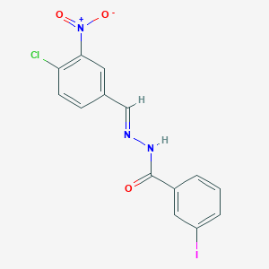 N'-(4-chloro-3-nitrobenzylidene)-3-iodobenzohydrazide