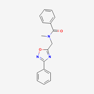 N-methyl-N-[(3-phenyl-1,2,4-oxadiazol-5-yl)methyl]benzamide