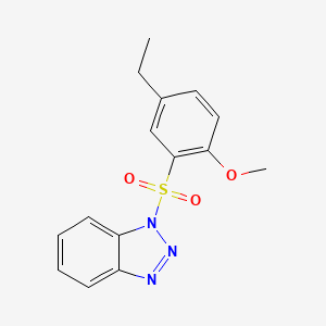 1-[(5-ethyl-2-methoxyphenyl)sulfonyl]-1H-1,2,3-benzotriazole